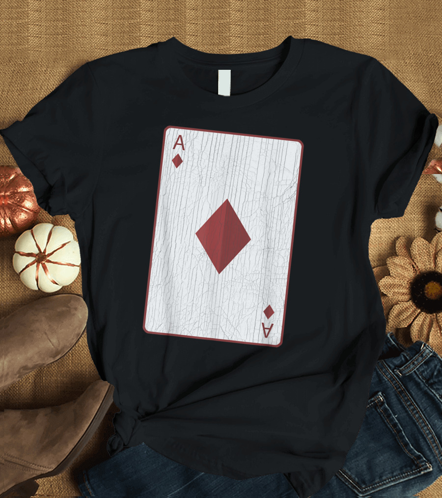 Ace of Diamonds Card Halloween Costume Playing Deck T-Shirt