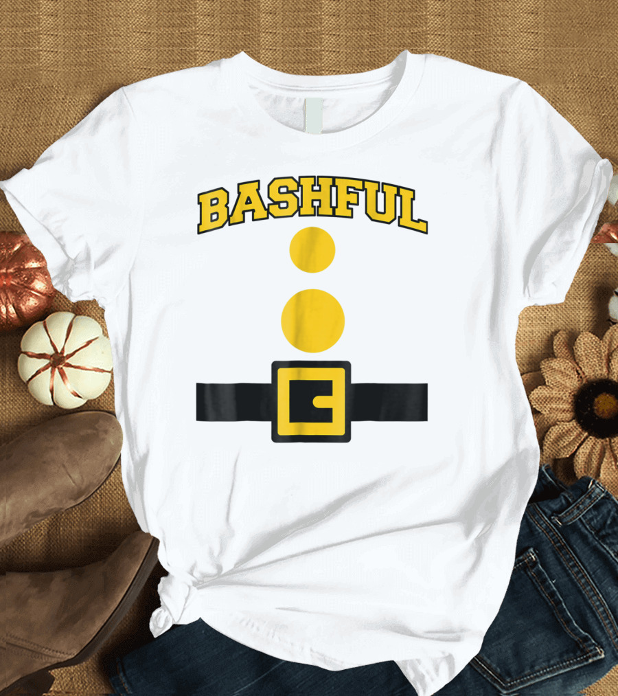 Bashful Dwarf Costume Belt and Buttons T-Shirt