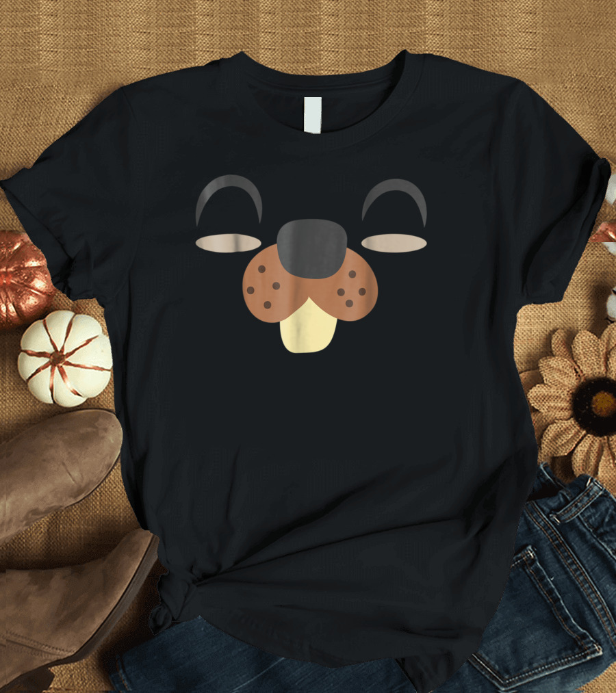 Beaver Face Minimalist T-Shirt