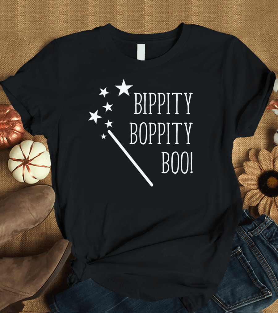 Bippity Boppity Boo Magic Word Wand Stars T-Shirt