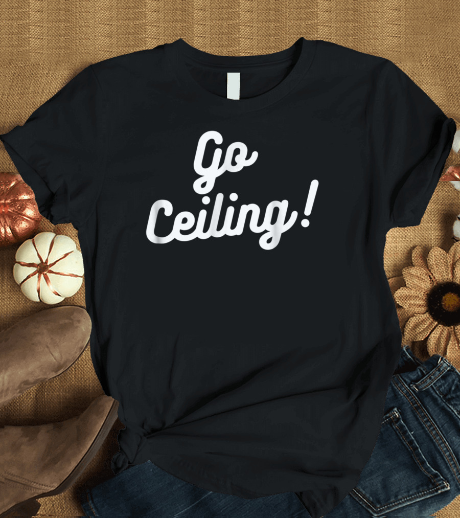 Go Ceiling Fan Funny Halloween Cheerleader T-Shirt