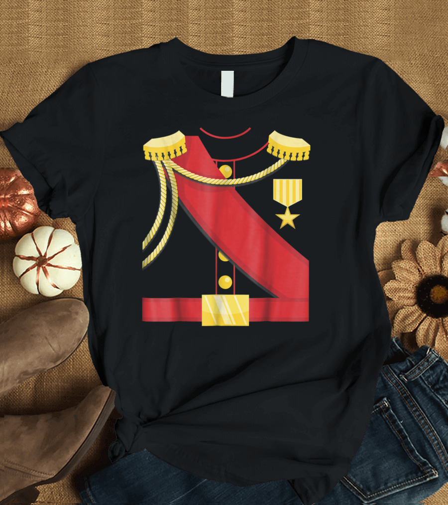 Cute Charming Prince Royal Attire Red Sash Gold Accents T-Shirt