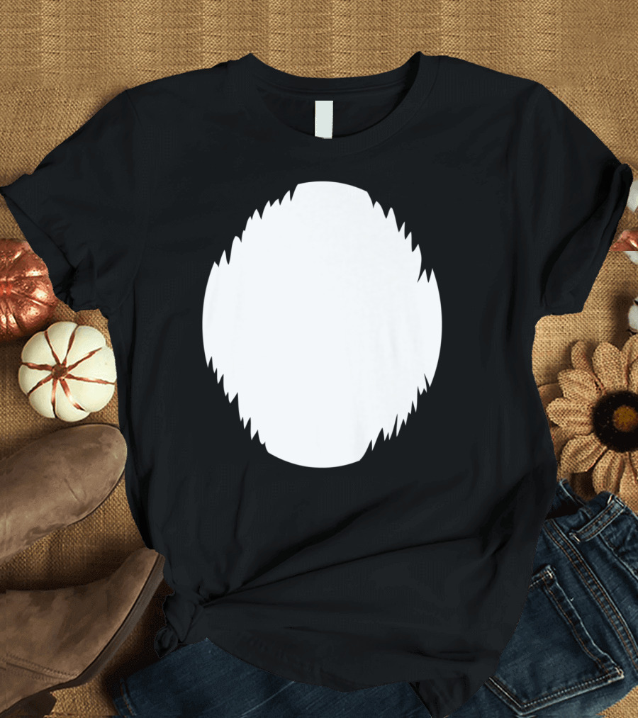 Diy Halloween Costume Light White Furry Belly Fur T-Shirt