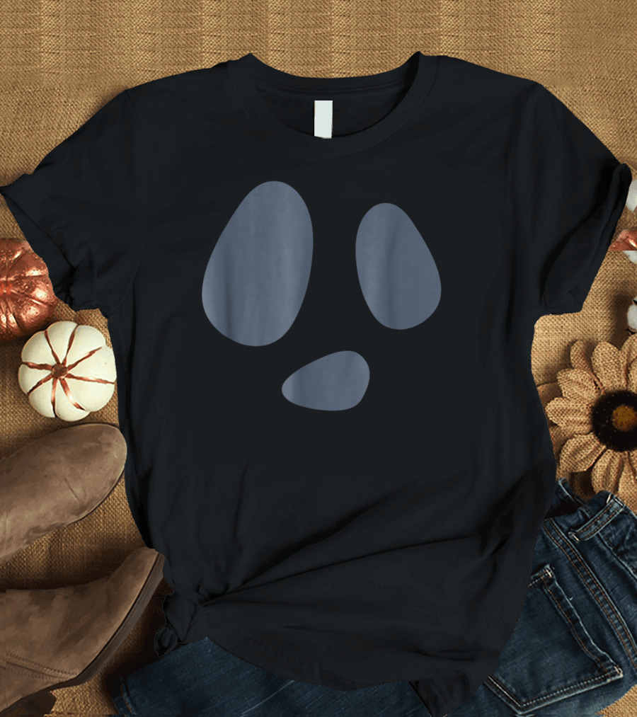 Hilarious Cartoon Ghostly Expression for Halloween T-Shirt