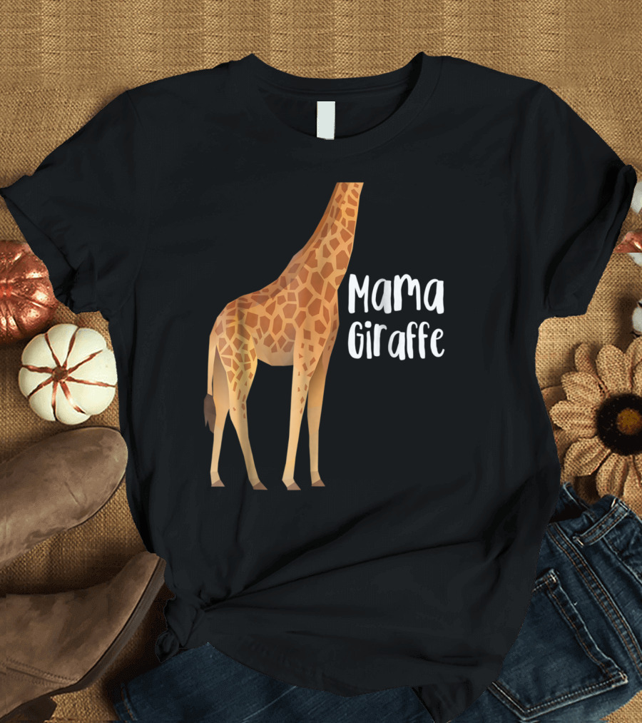 Mama Giraffe Family Funny T-Shirt