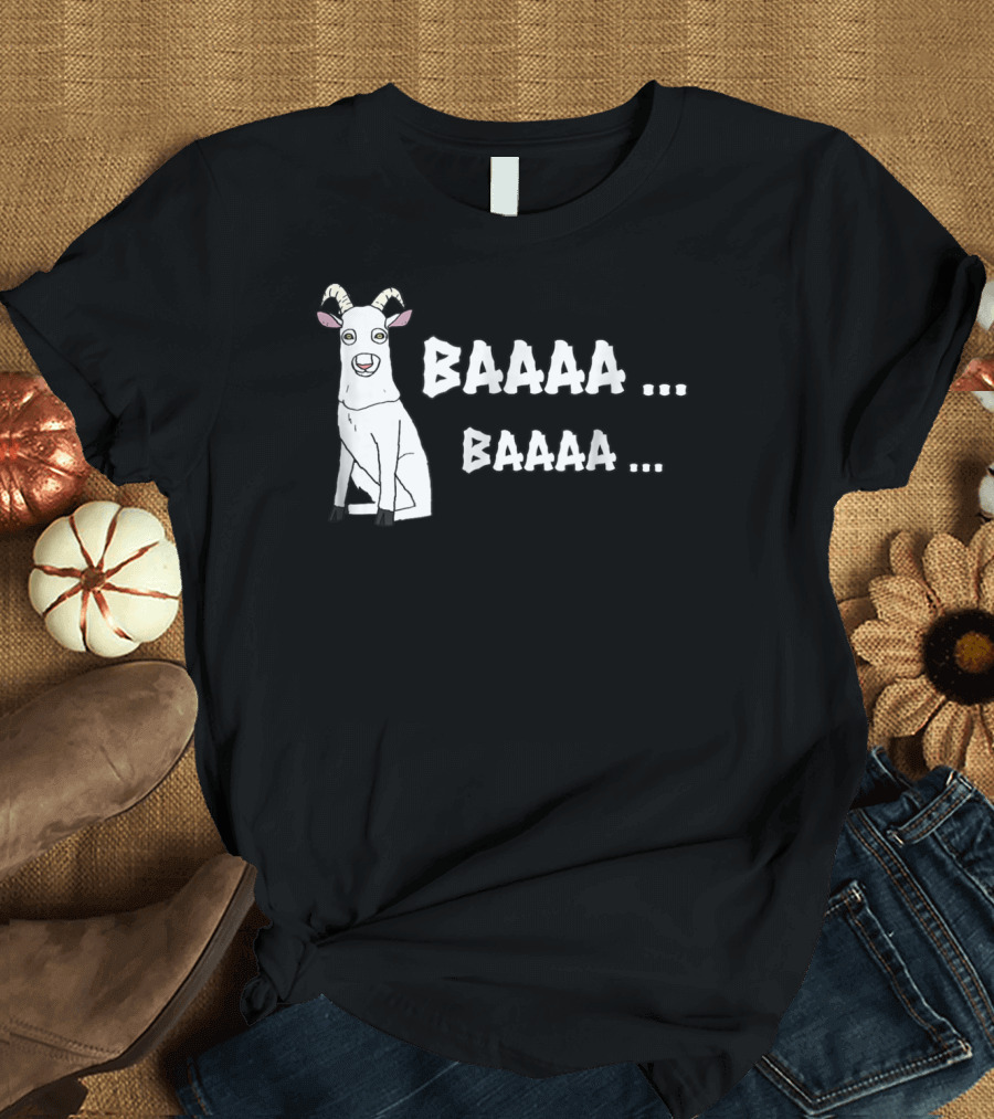 Goat Scary Ghost Baaaa Halloween Baaaa Pe T-Shirt