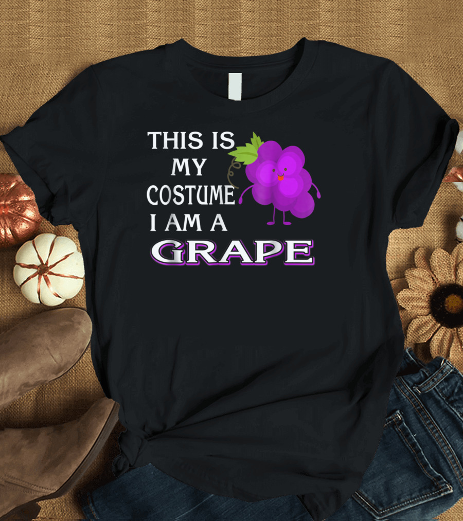 This Is My Costume I Am a Grape Halloween Cute Grape T-Shirt