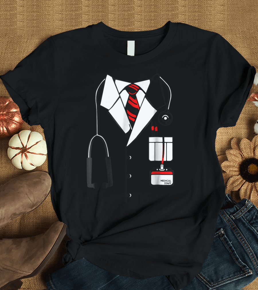 Medical Staff Halloween Doctor Stethoscope Costume T-Shirt