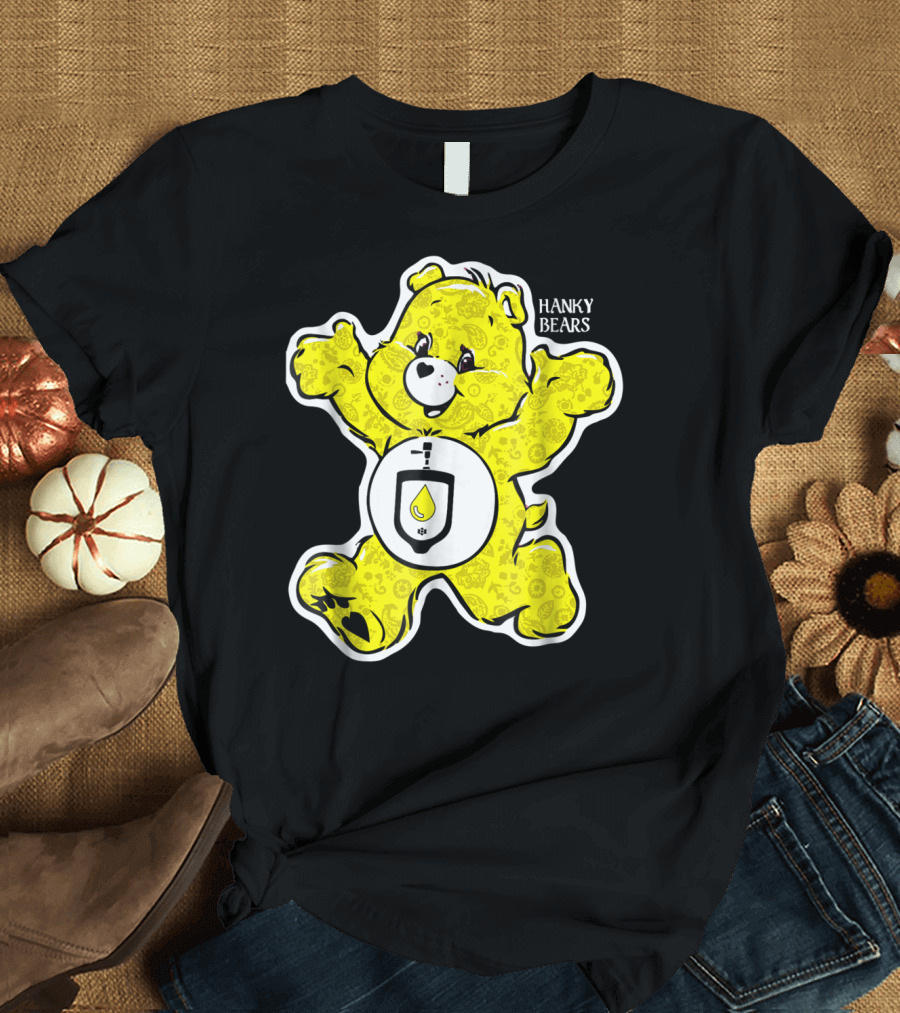 Hanky Bears Yellow Watersports Iconic Character T-Shirt