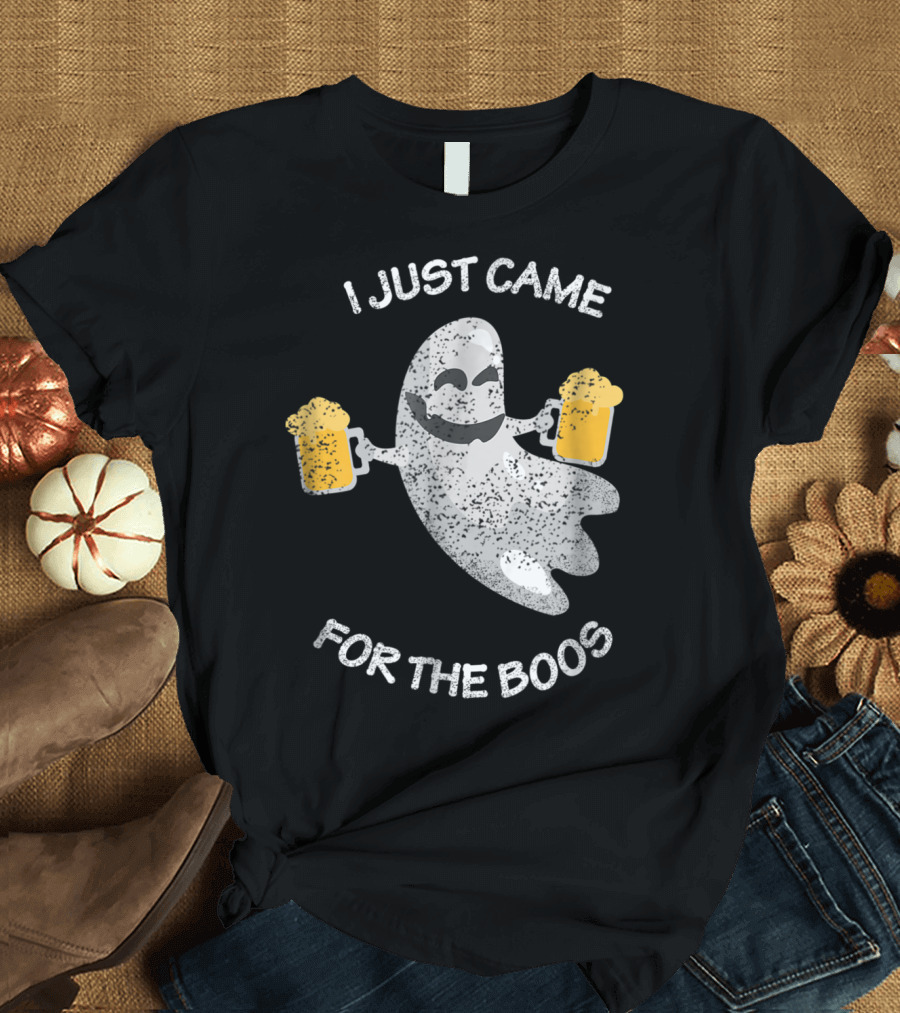 I Just Came For The Boos Ghost With Beer Mugs T-Shirt