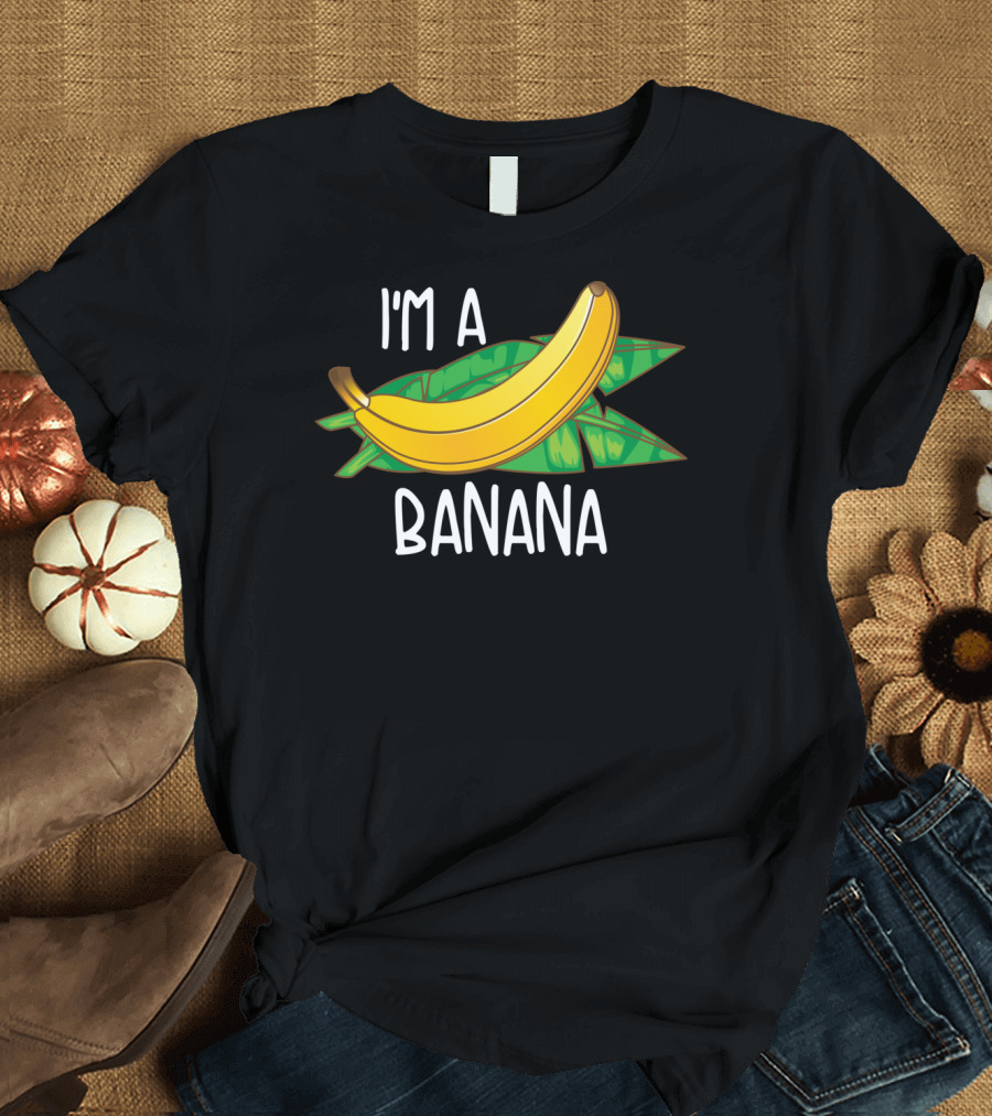 I'm A Banana Cool Halloween Food Leaf T-Shirt