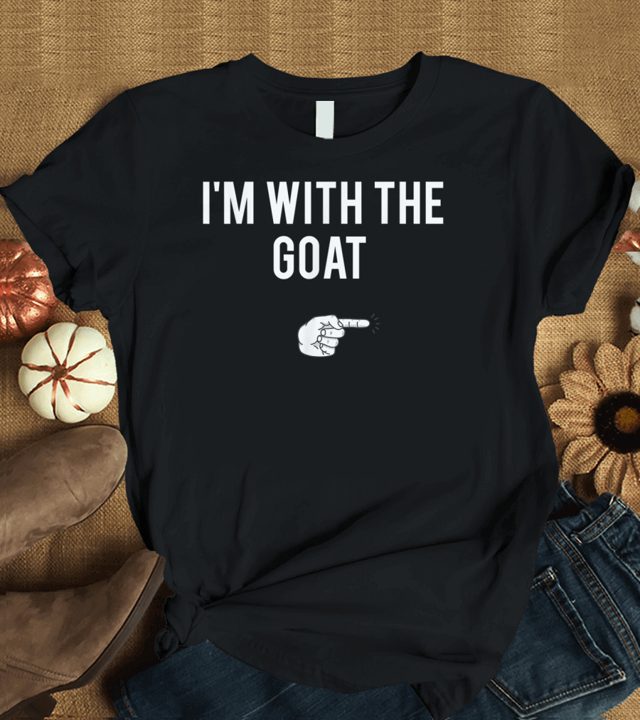 I'm With The Goat Halloween Costume Party Pointer T-Shirt