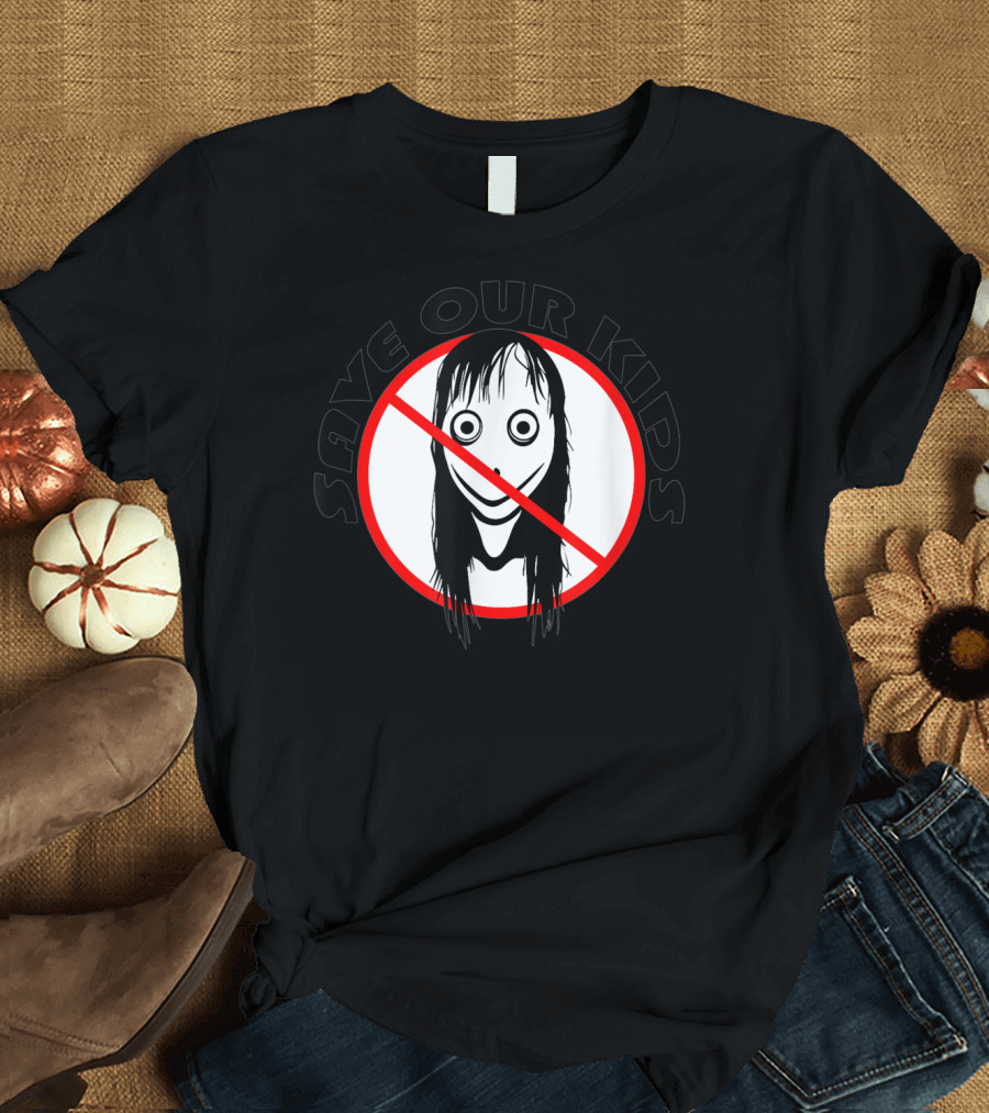Save Our Kids Momo Halloween Challenge Anti Scary Face T-Shirt