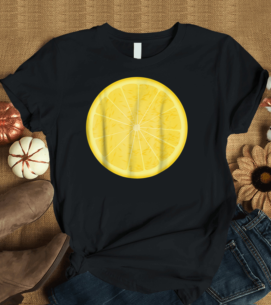 Orange Halloween Costume Fruit Salad Lemon Slice T-Shirt