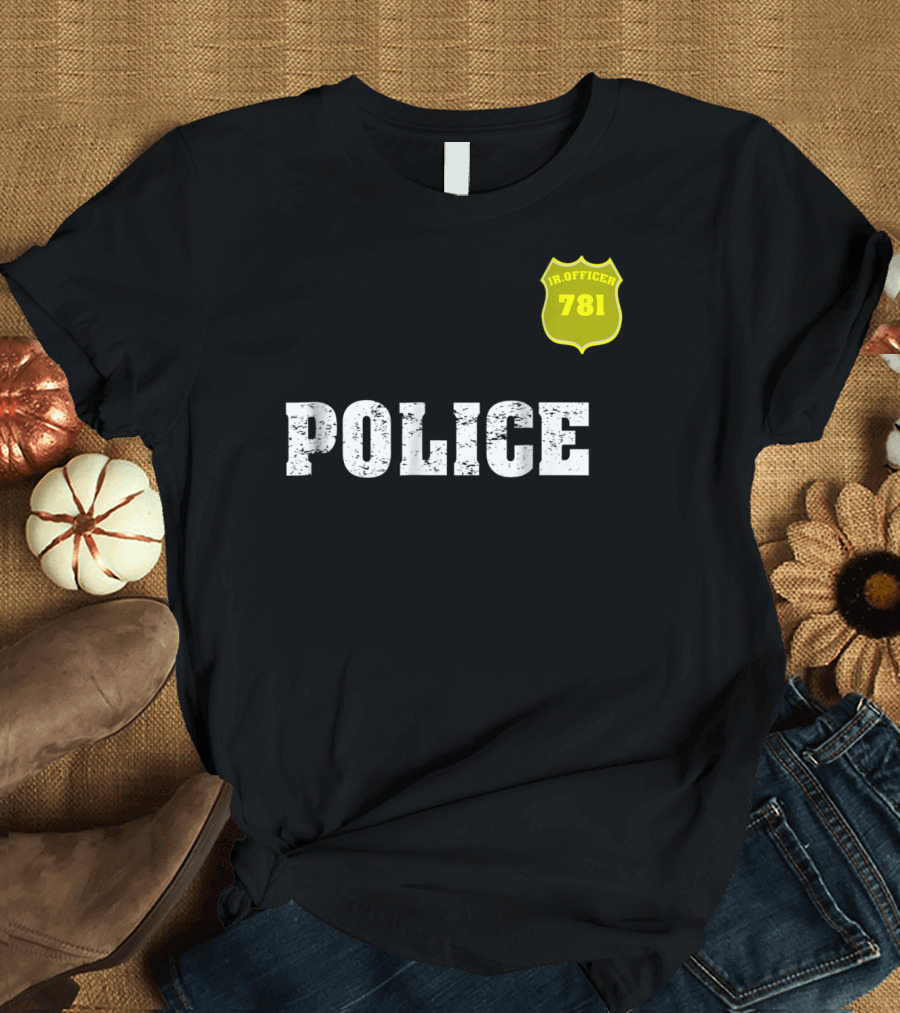 Police Officer Jr.Officer 781 Halloween Costume Boys Girl T-Shirt