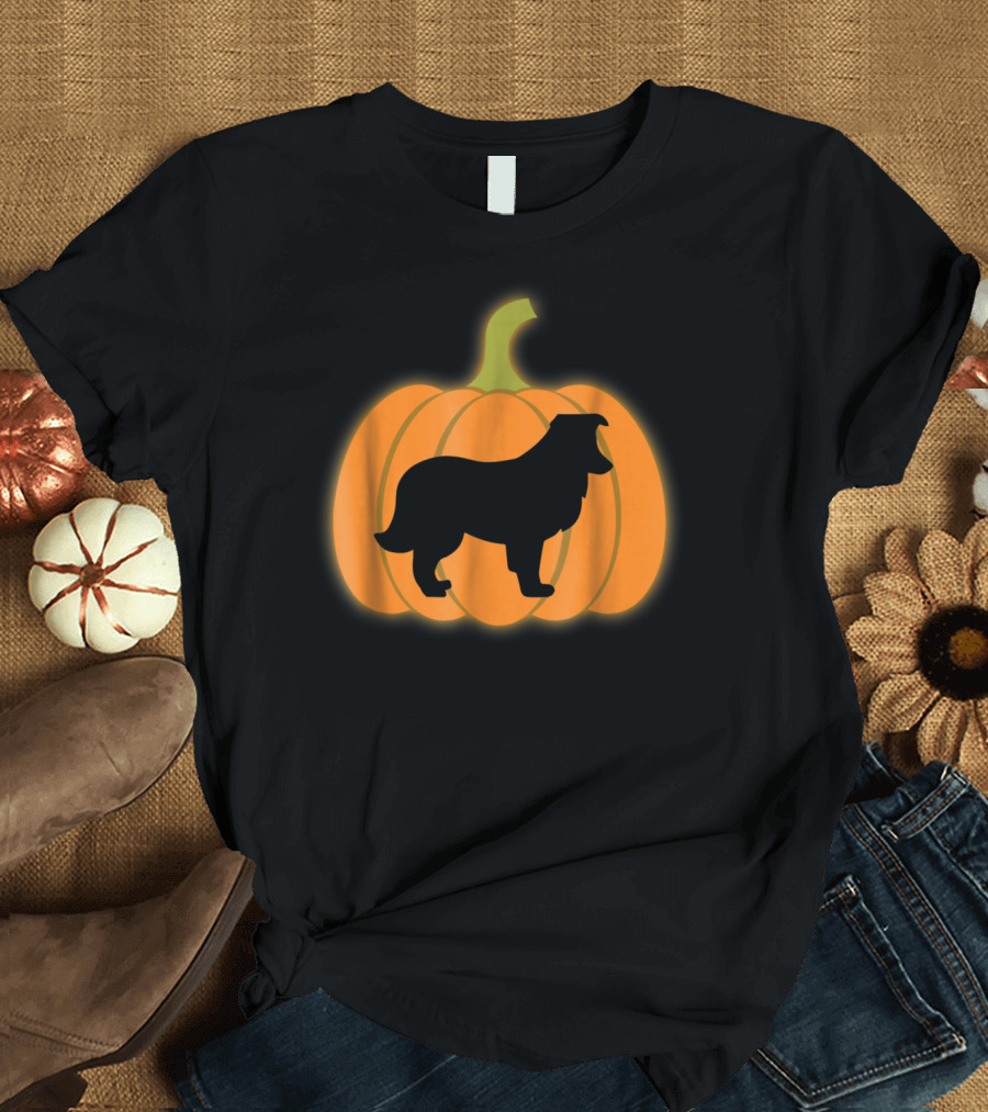 Pumpkin Lantern Sheltie T-Shirt