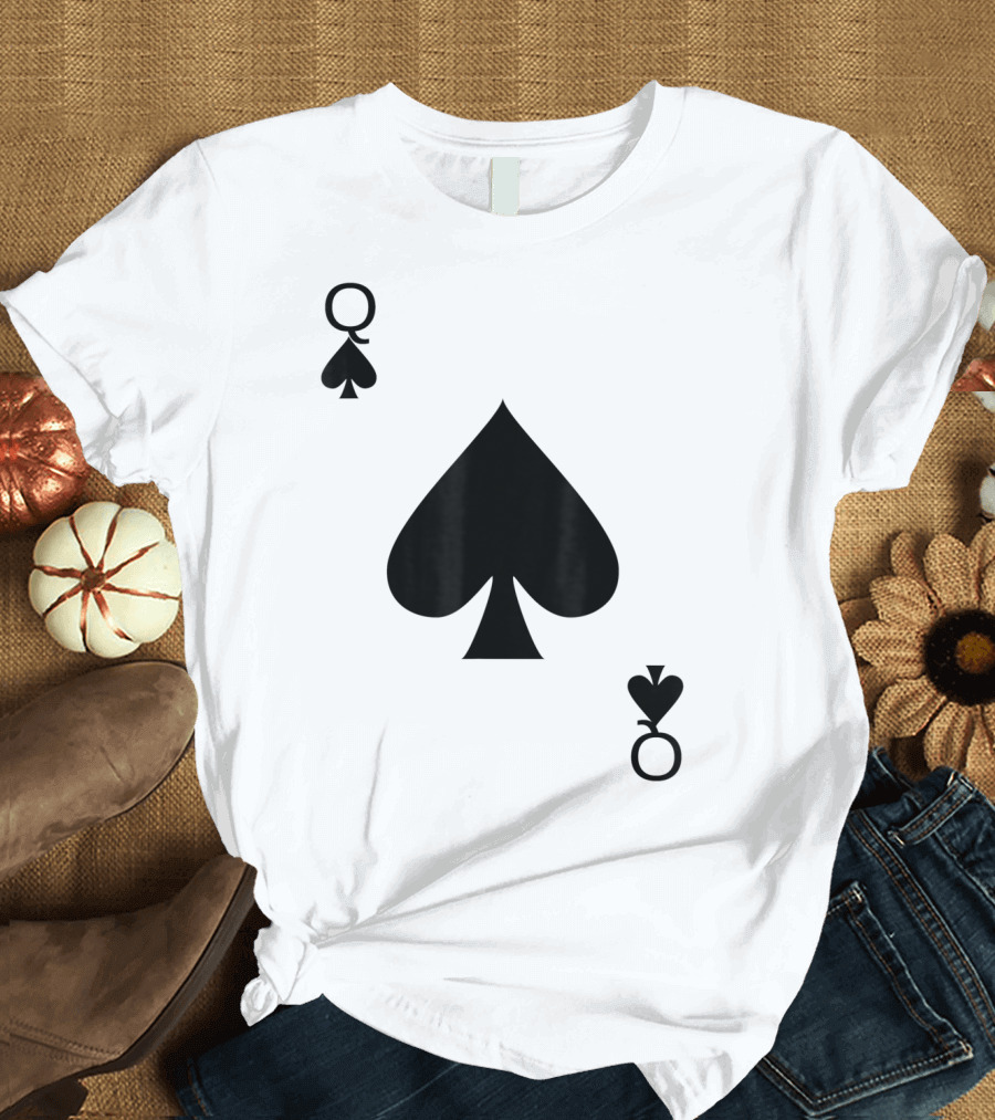 Queen of Spades Card T-Shirt