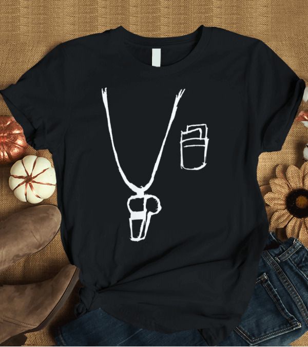 T-Shirt: Referee Whistle and Cards Sketch T-Shirt Referee Whistle and Cards Sketch T-Shirt