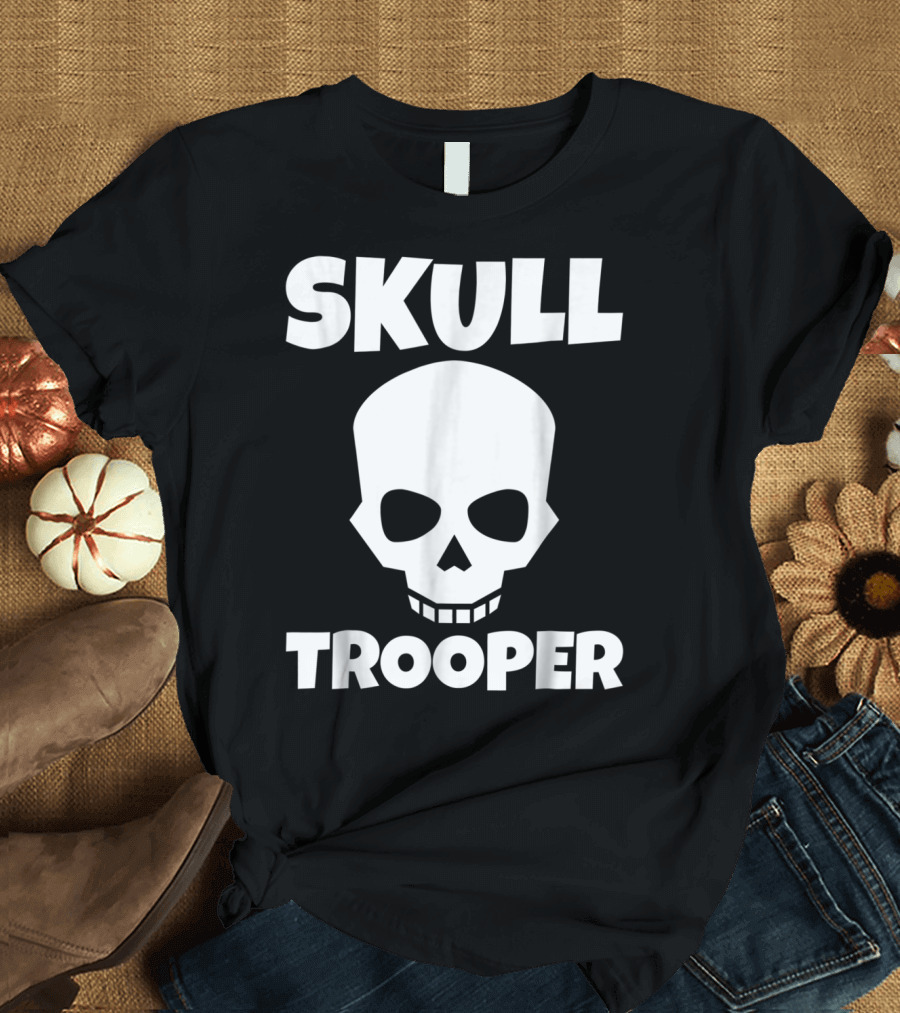 Skull Trooper Halloween Gaming Skeleton Fortnite Costume T-Shirt