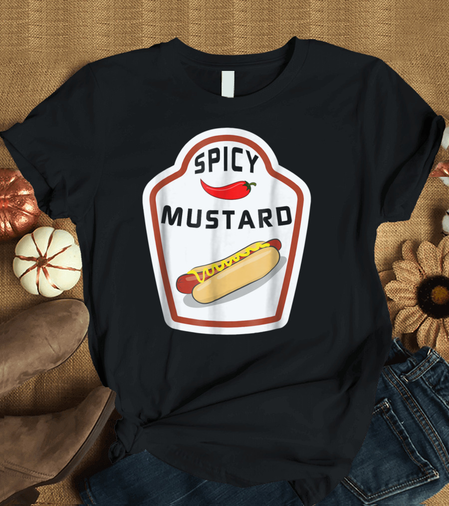 Spicy Mustard Hot Dog With Chili Pepper T-Shirt