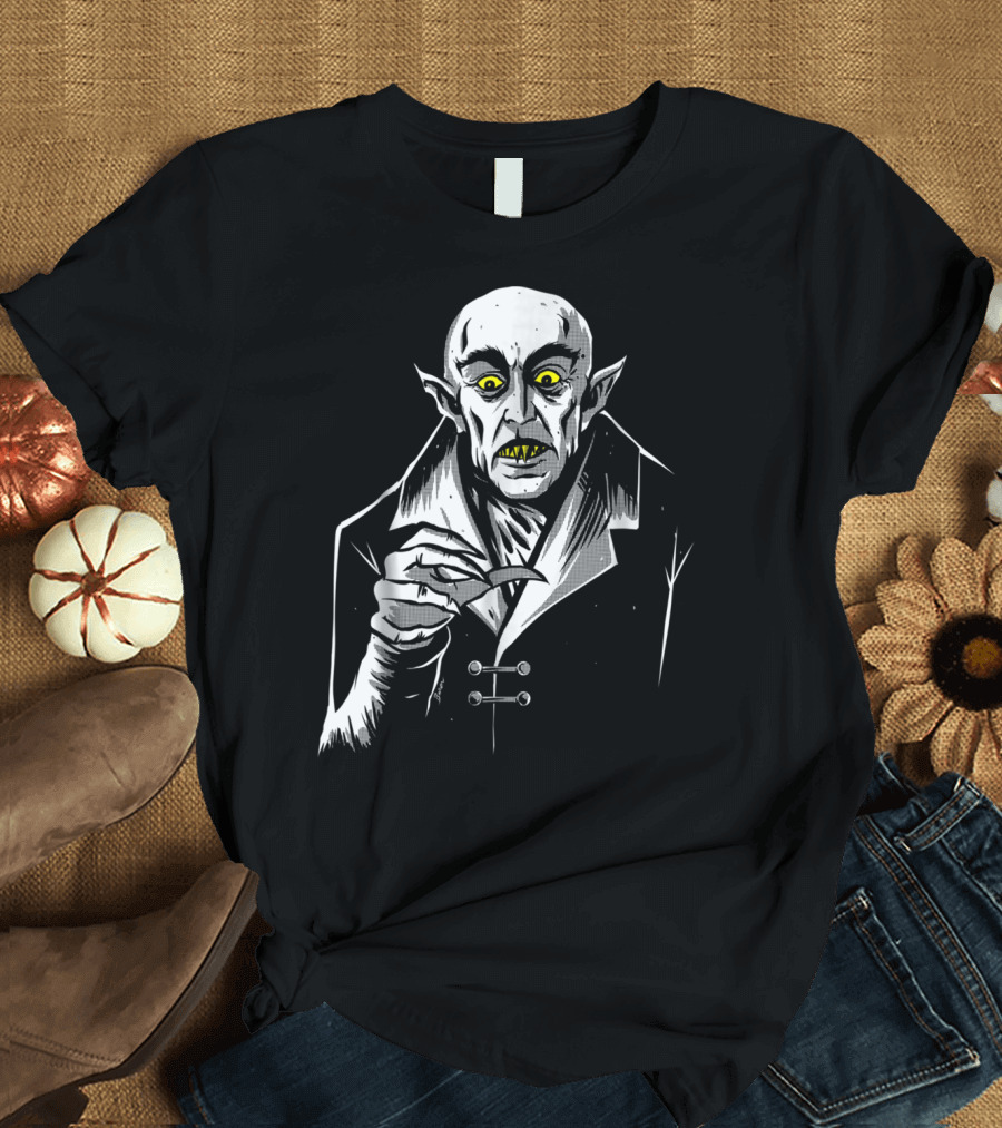Nosferatu Dracula Vampire Monster Iconic Horror Character T-Shirt