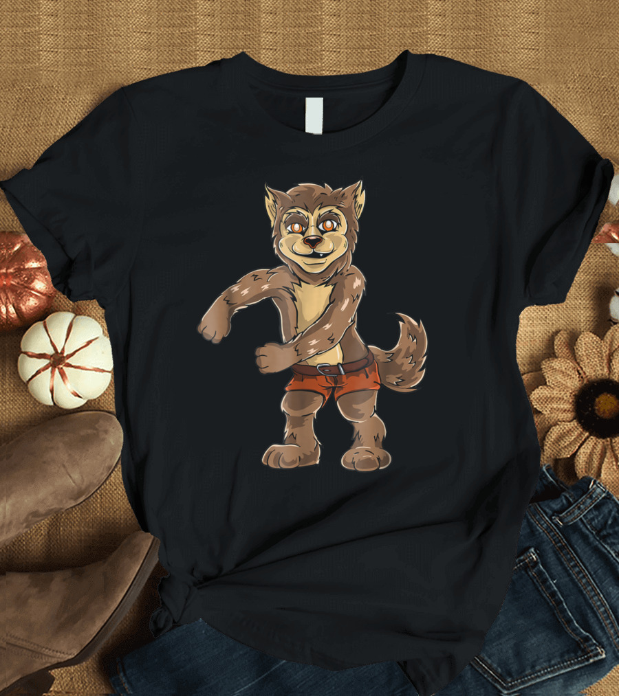 Werewolf Kids Halloween Floss Like A Boss Dancing Costume T-Shirt