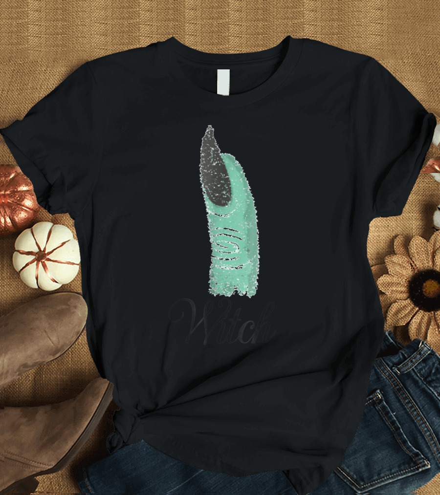 Witch Green Finger with Black Nail T-Shirt