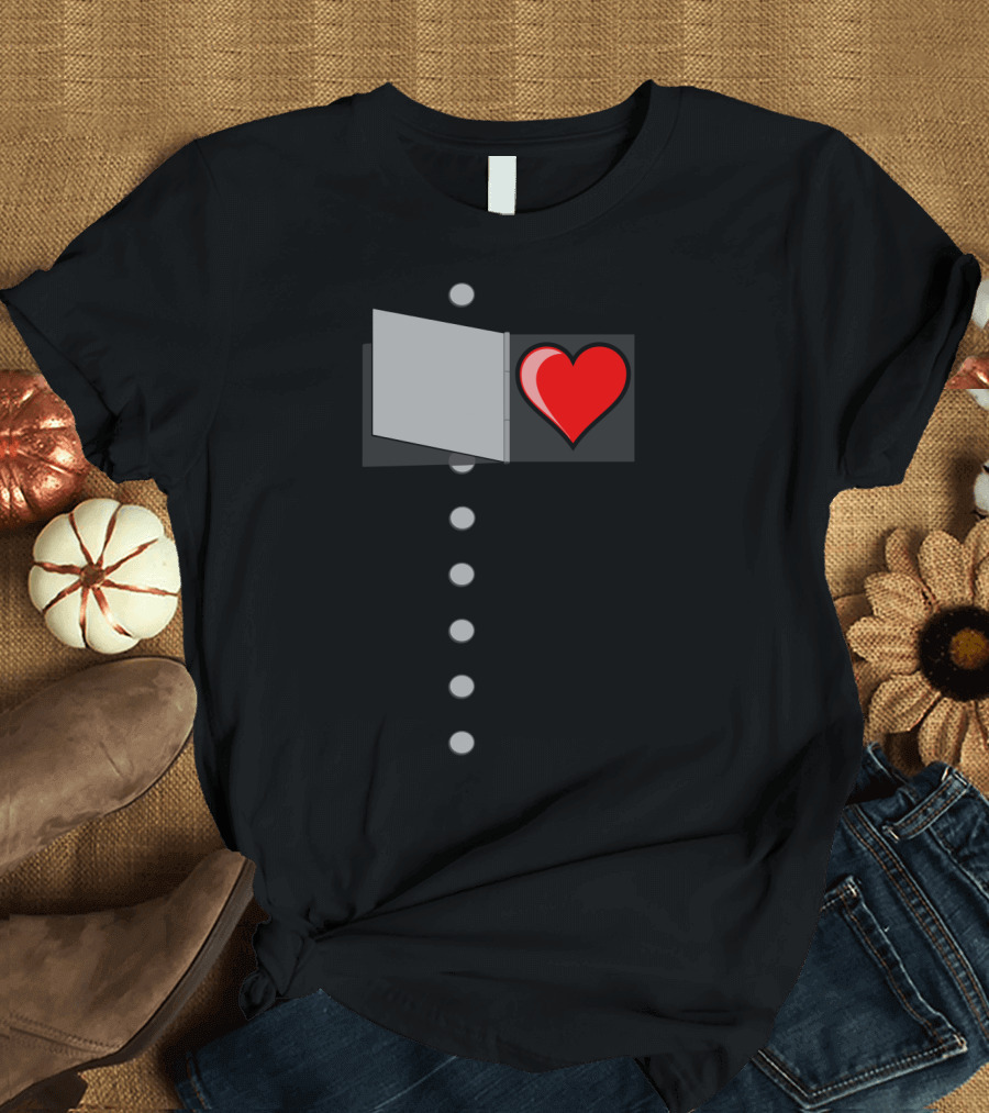 Wizard Of Oz Halloween Tin Man Heart Panel Costume T-Shirt