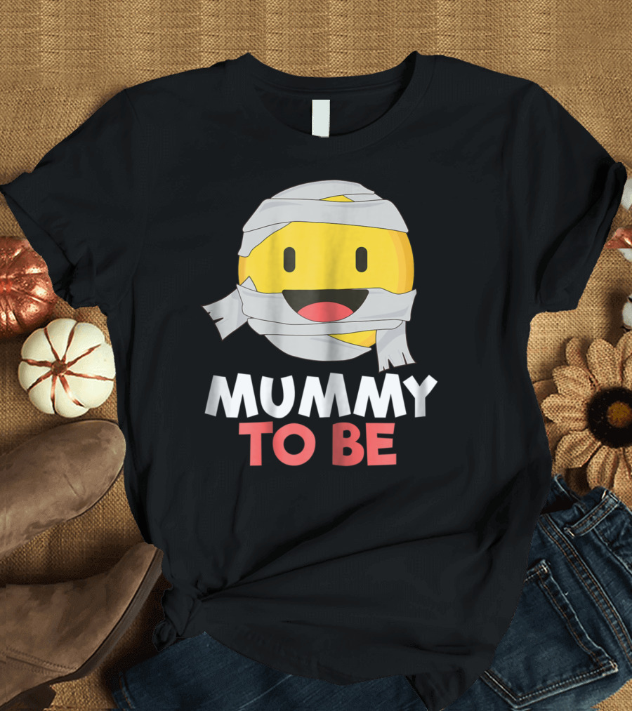 Halloween Mummy Emoji Mummy to Be T-Shirt