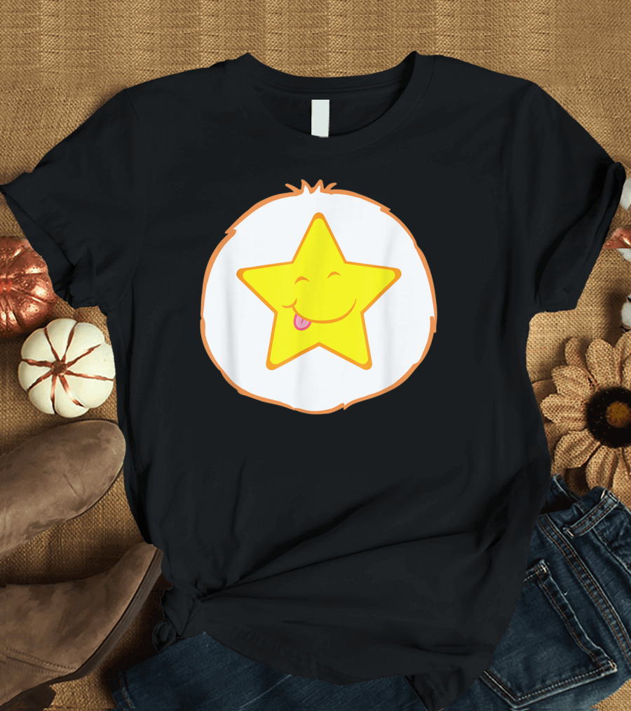 Bear Costume Funny Laugh A Lot Happy Star Face T-Shirt