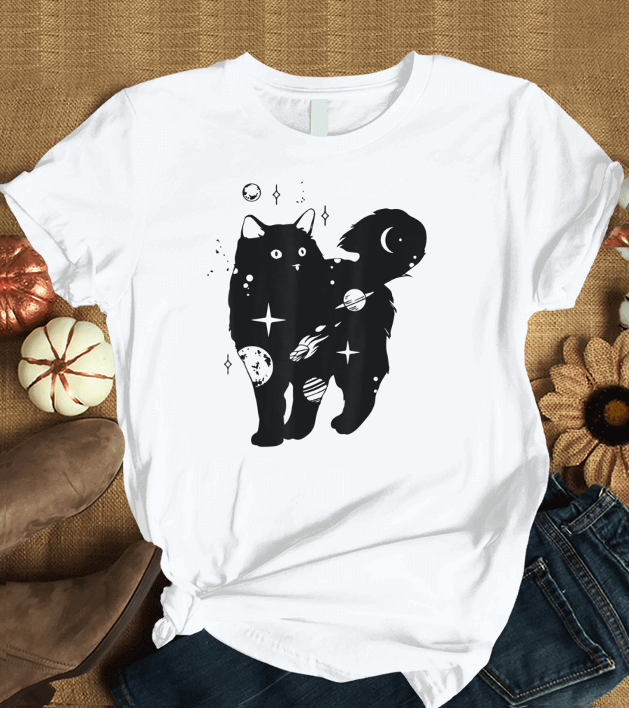 Cat Planets Space Universe Cat Lovers Costume for Man T-Shirt