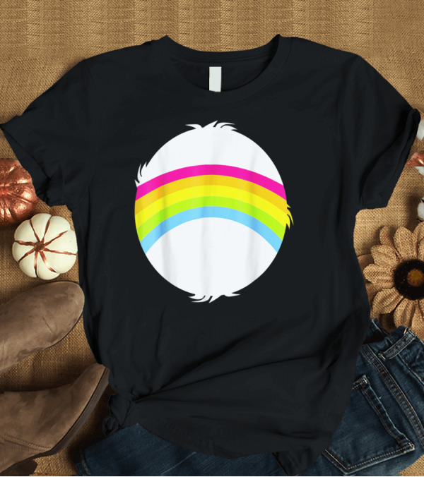 T-Shirt: Cheer Adult Funny Bear Rainbow Circle T-Shirt Cheer Adult Funny Bear Rainbow Circle T-Shirt