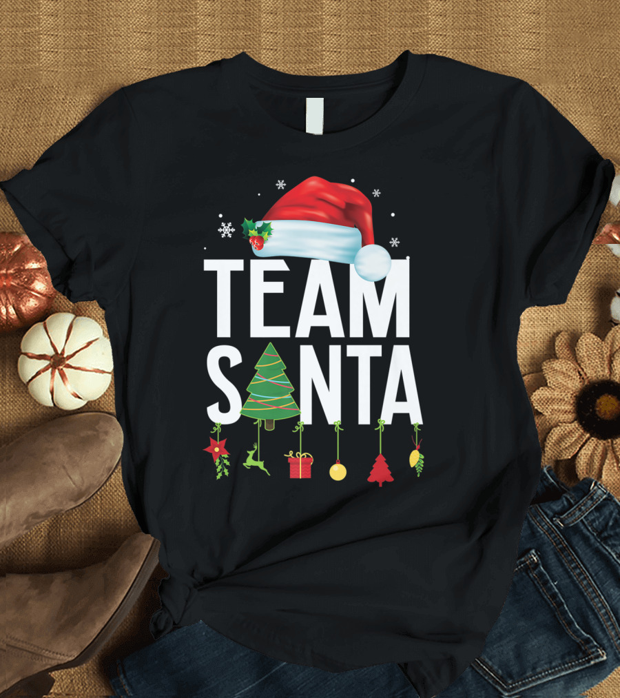 Team Santa Christmas Hat Tree Ornaments T-Shirt