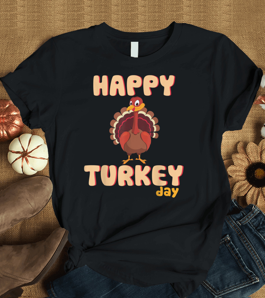 HAPPY TURKEY DAY FUNNY TURKEY T-Shirt