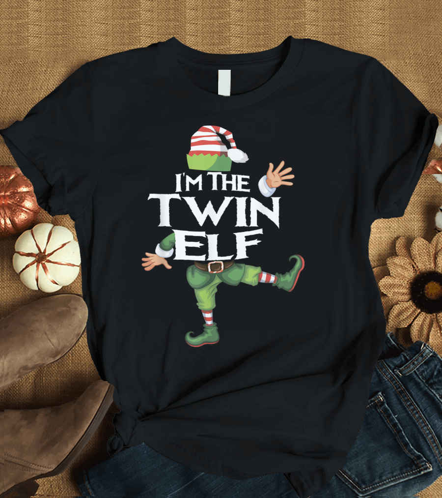 I'm The Twin Elf Festive Holiday T-Shirt