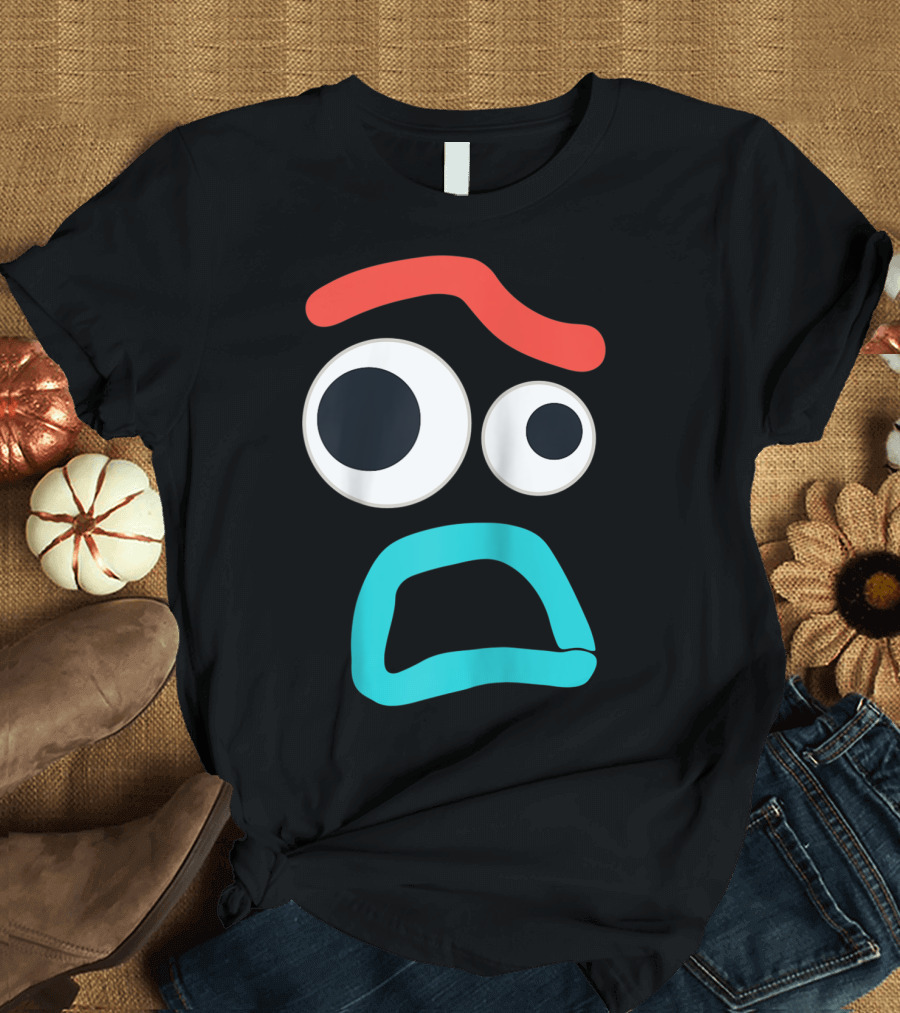 Disney Pixar Toy Story 4 Forky Expressive Eyes and Mouth T-Shirt