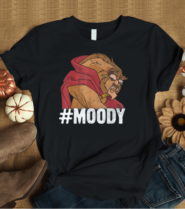 T-Shirt: Disney Beauty And The Beast Hashtag Moody Beast T-Shirt Disney Beauty And The Beast Hashtag Moody Beast T-Shirt