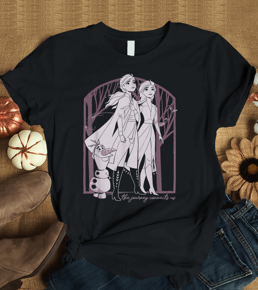 Disney Frozen 2 Elsa Anna Olaf The Journey Connects Us T-Shirt