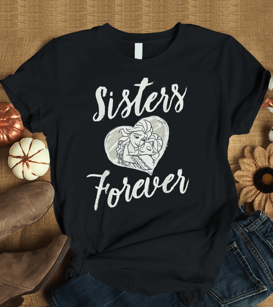 Sisters Forever Disney Frozen Anna And Elsa T-Shirt