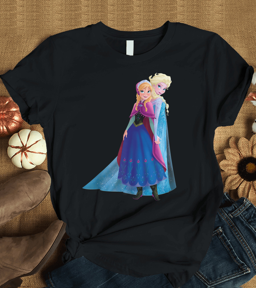 Disney Frozen Elsa and Anna Sisters in Iconic Pose T-Shirt