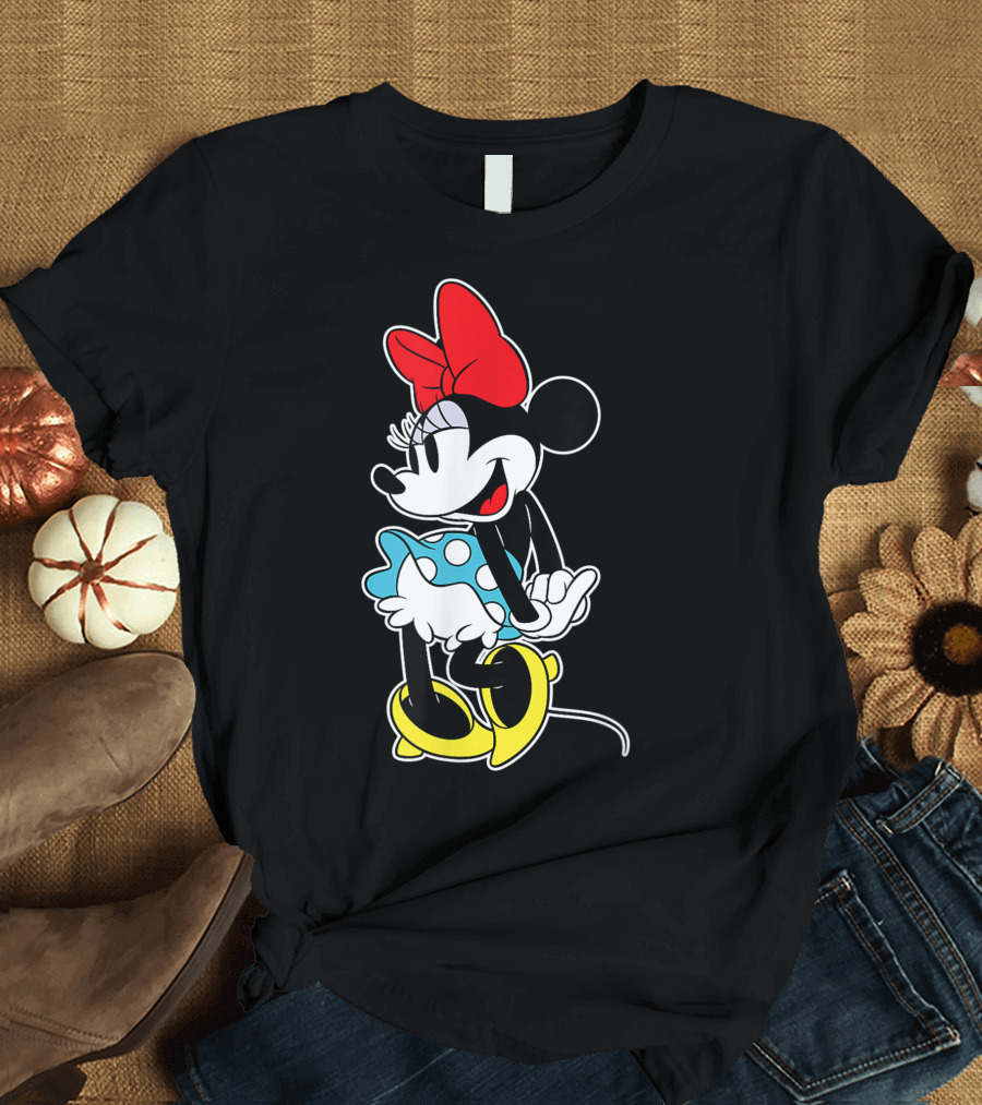 Disney Minnie Mouse Classic Pose Retro Cartoon T-Shirt
