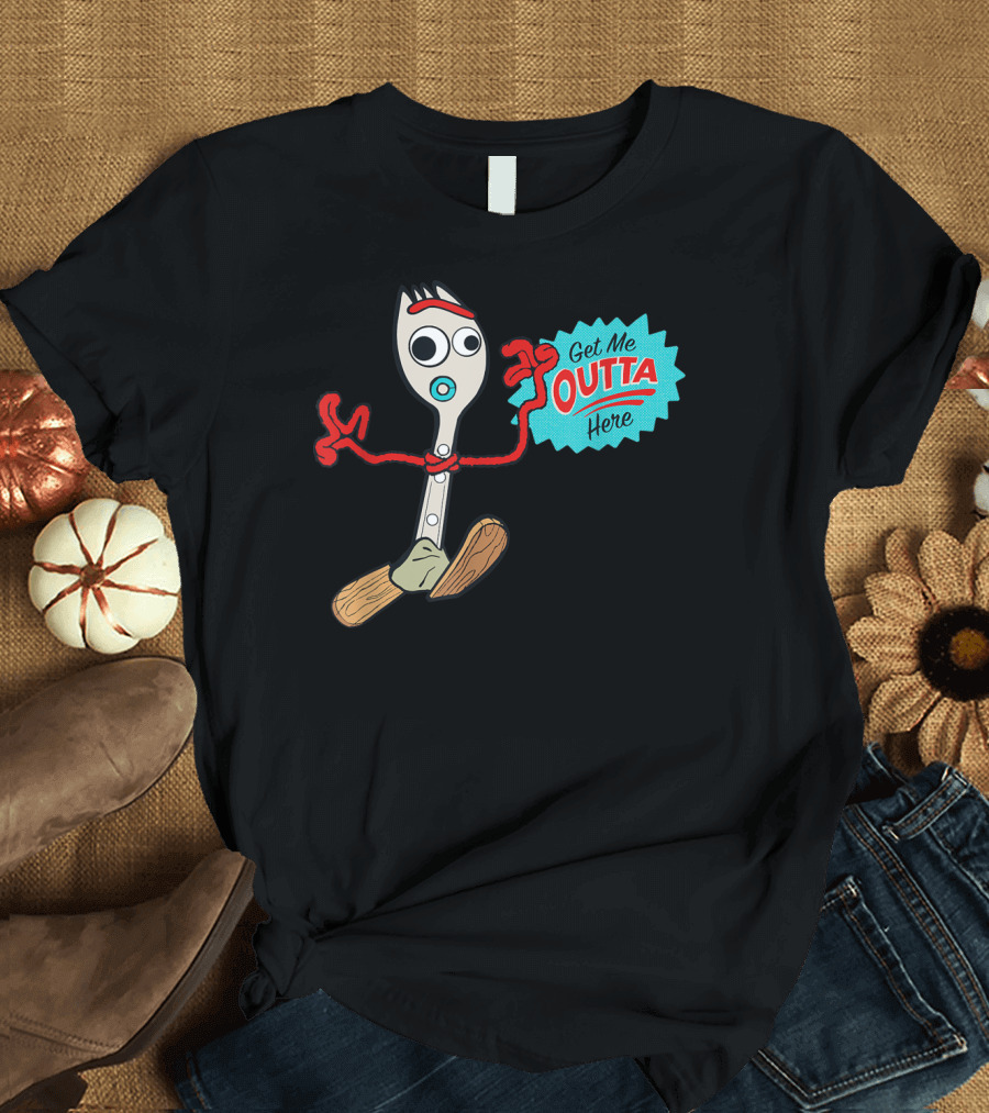 Disney Pixar Toy Story 4 Forky Get Me Outta Here T-Shirt