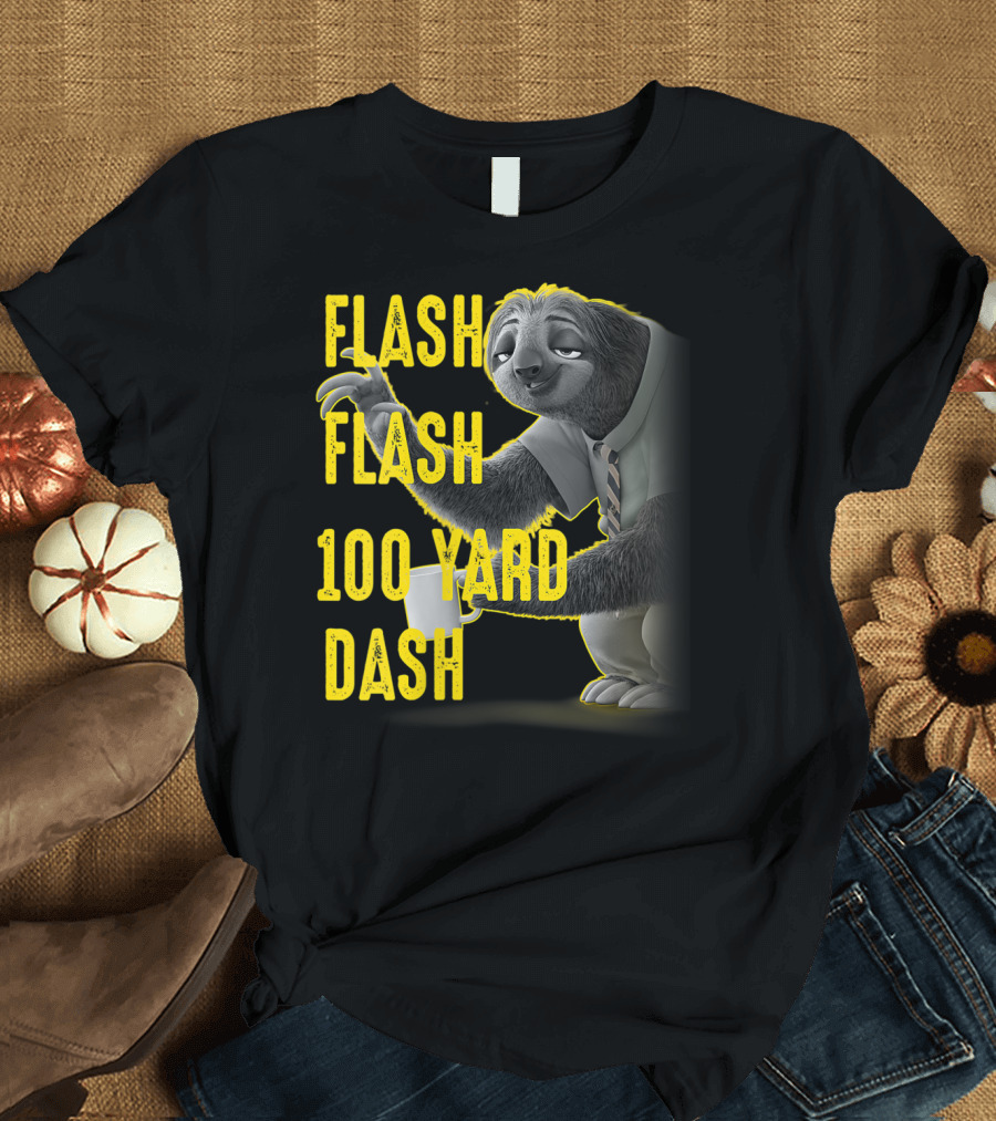 Disney Zootopia Flash Flash 100 Yard Dash T-Shirt
