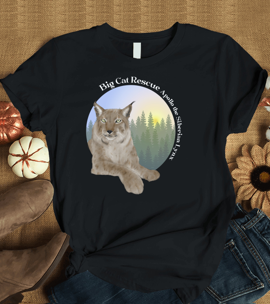 Big Cat Rescue Apollo the Siberian Lynx T-Shirt