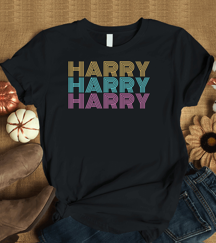 Harry Triple Stripe Multi-Color Lines T-Shirt