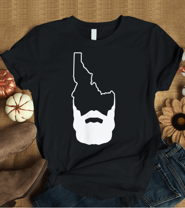 T-Shirt: Hipster Idaho Beard Boise Map Famouspotato T-Shirt Hipster Idaho Beard Boise Map Famouspotato T-Shirt