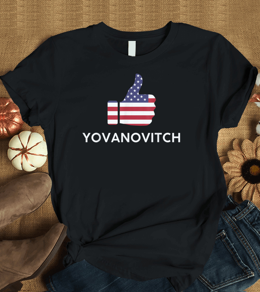 Yovanovitch American Flag Thumb Up Persisted Patriotic Strong T-Shirt