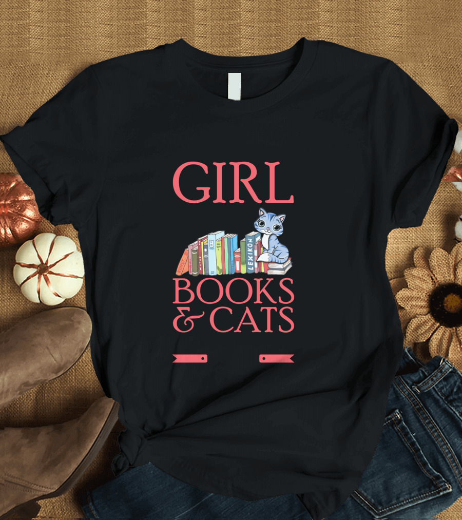 Once Upon A Time There Was A Girl Who Really Loved Books and Cats It Was Me The End T-Shirt