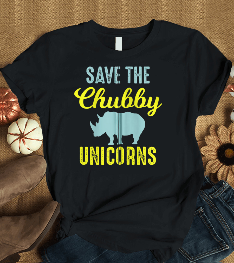 Save The Chubby Unicorns Rhinoceros T-Shirt