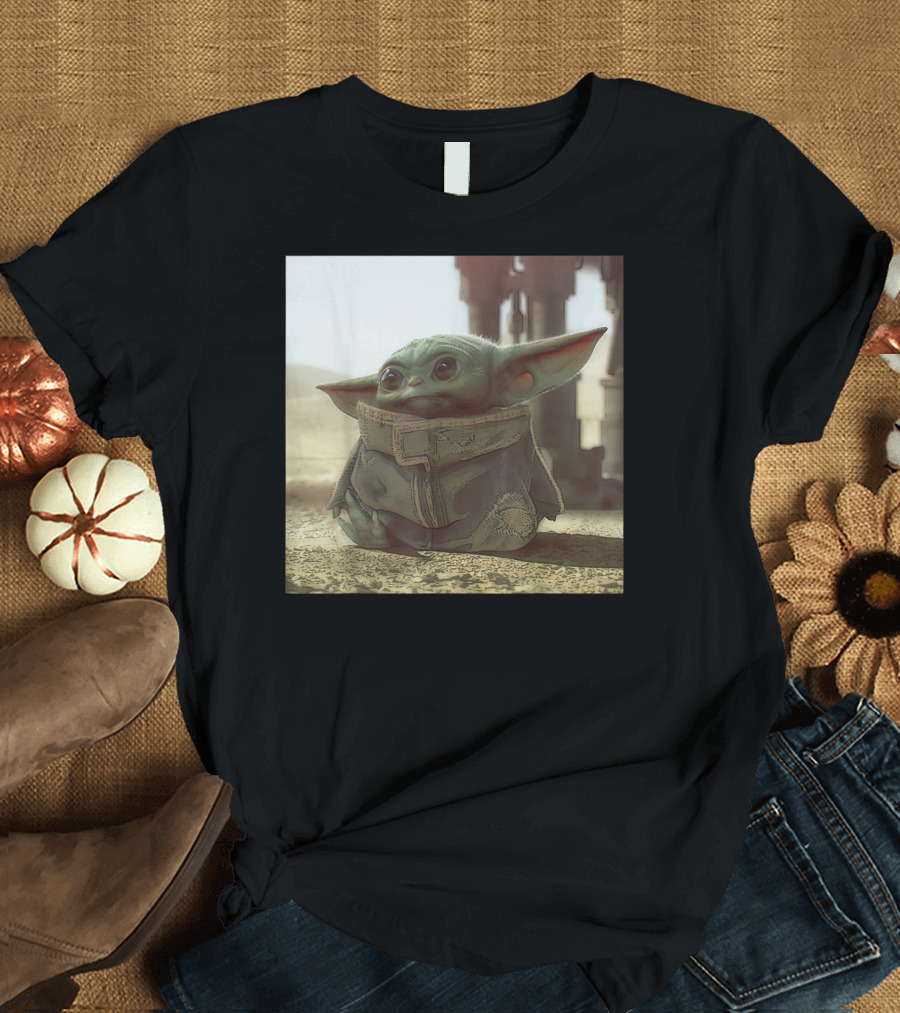 Star Wars The Mandalorian The Child Yoda Desert Scene T-Shirt